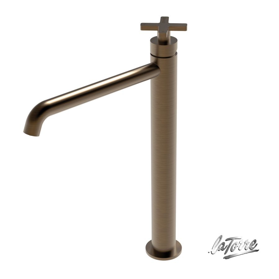 ΜΠΑΤ.ΝΙΠΤ.ΥΨΗΛΗ+ΒΑΛΒ.CLIC-CLAC ELLE CROSS LA TORRE ANTIQUE BRASS 38016-221
