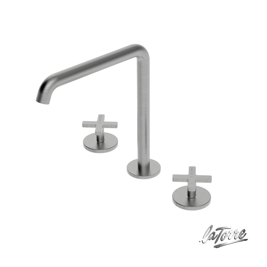 ΜΠΑΤ.ΝΙΠΤ.ΕΠΙΚΑΘ.3 ΟΠΩΝ+ΒΑΛΒ.CLIC-CLAC ELLE CROSS LA TORRE INOX 38102-110