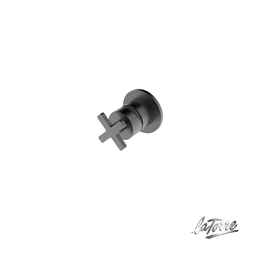 Μίκτης Εντοιχισμού 1 Εξόδου Εlle Cross La Torre Black Brushed 38300-410