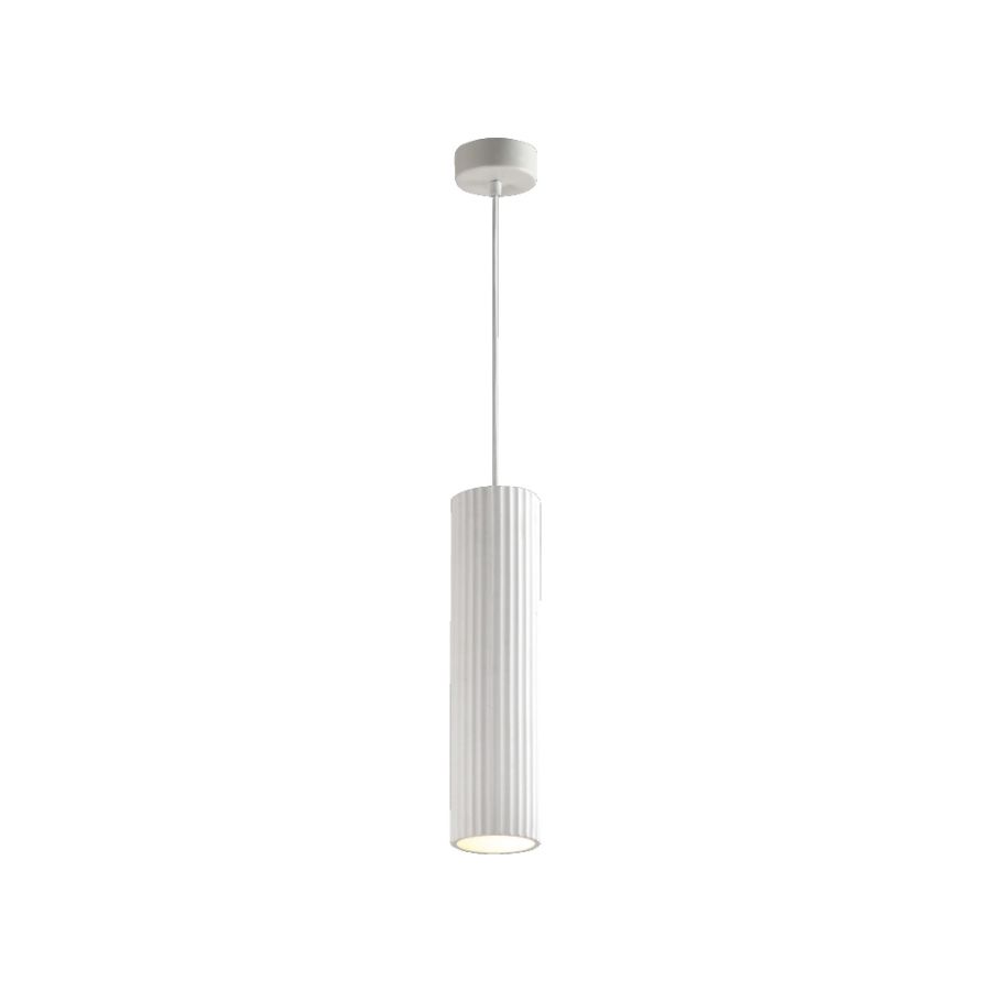Κρεμαστό φωτιστικό λευκό από γύψο 1XGU10 D:30cm 4064-White