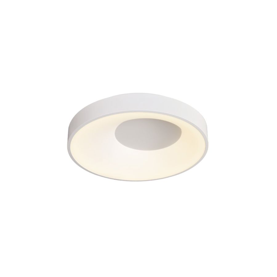 Πλαφονιέρα οροφής LED 36W 3CCT από λευκό μέταλλο και ακρυλικό D:48cm 42040-White
