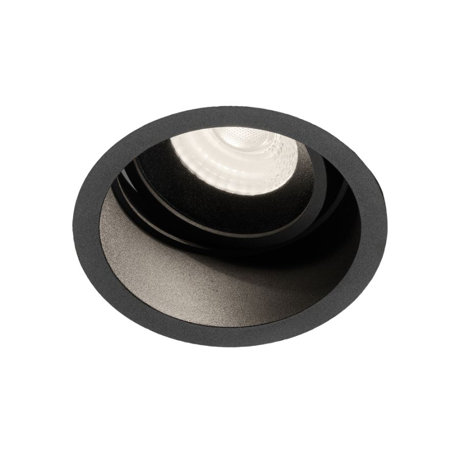 Μαύρη Βαθιά Adj. Στρογγυλή Βάση-Απαιτείται LED Module Viokef 4219901
