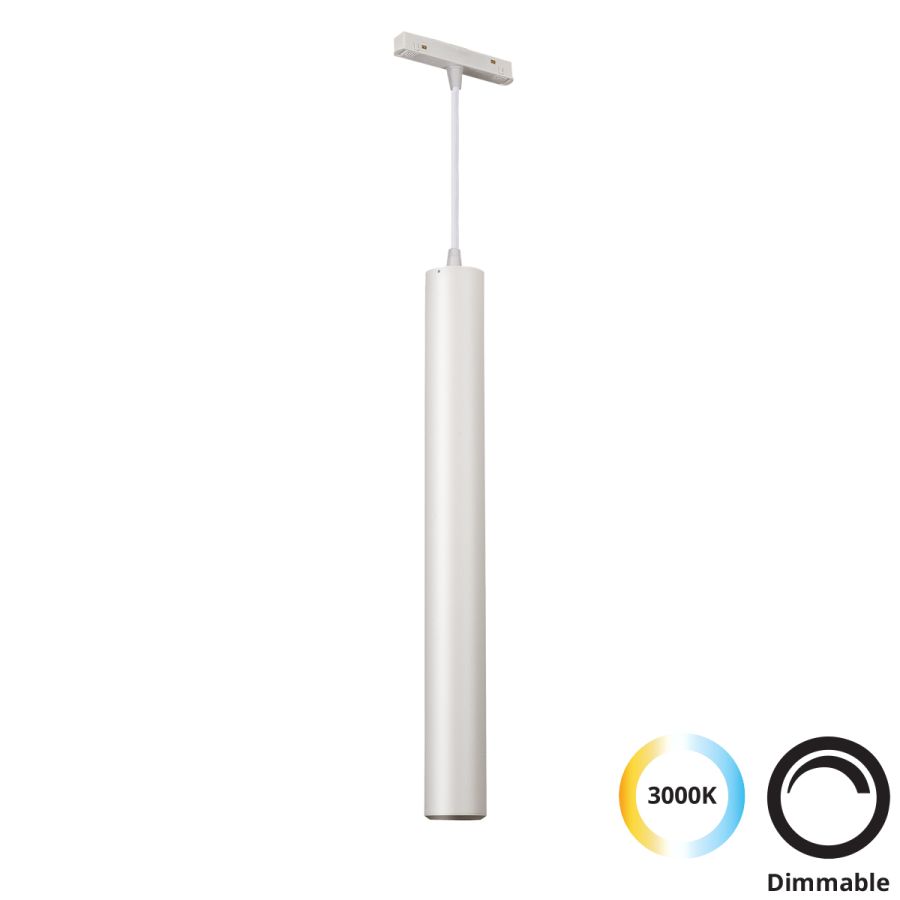 ΜονόφωτοTrack Λευκό 12W Magnetic (dimmable) Viokef 4244202