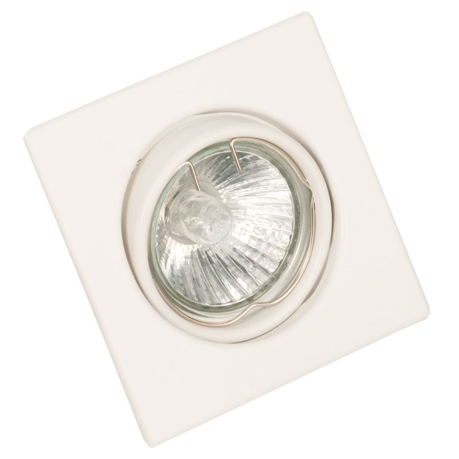 InLight Χωνευτό σποτ από λευκό μέταλλο 1XGU10 D:9cm 43278-Λευκό