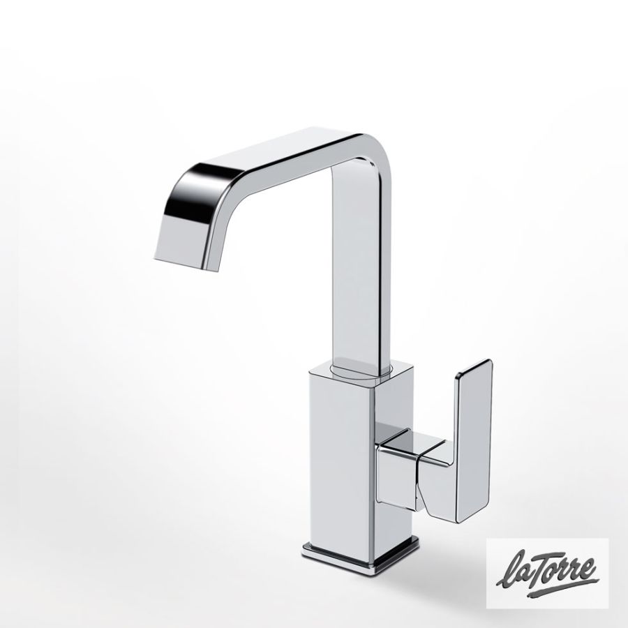 Μπαταρία Νιπτήρα με Αυτόματη Βαλβίδα Profili-Plus La Torre Chrome 46601-100