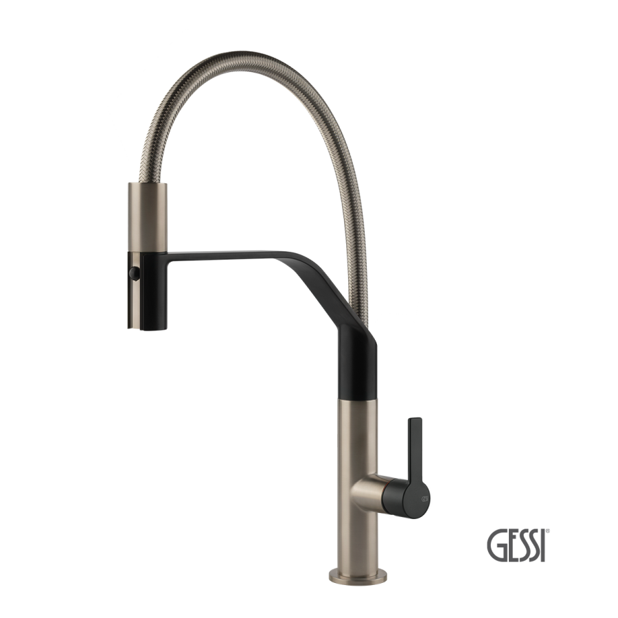 ΜΠΑΤ.ΝΕΡΟΧ.ΕΛΑΤΗΡΙΟΥ MESH GESSI INOX/BLACK MATT 60005-599