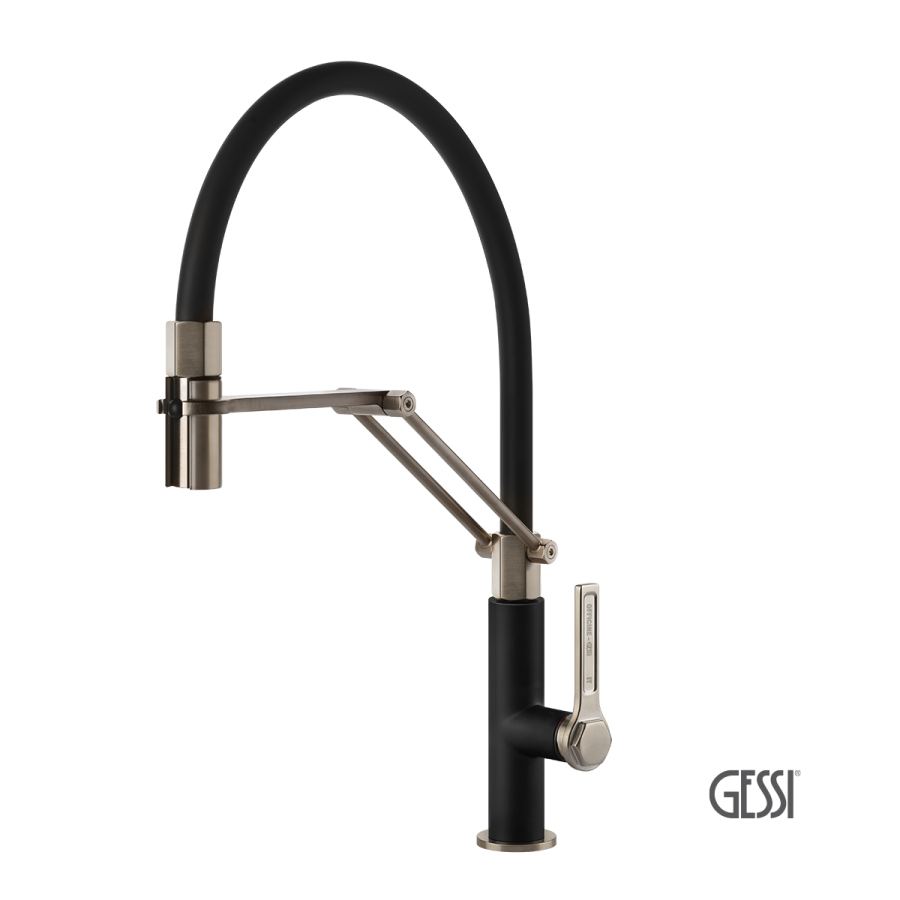 ΜΠΑΤ.ΝΕΡΟΧ.ΕΛΑΤΗΡΙΟΥ OFFICINE GESSI INOX/BLACK MATT 60055-599