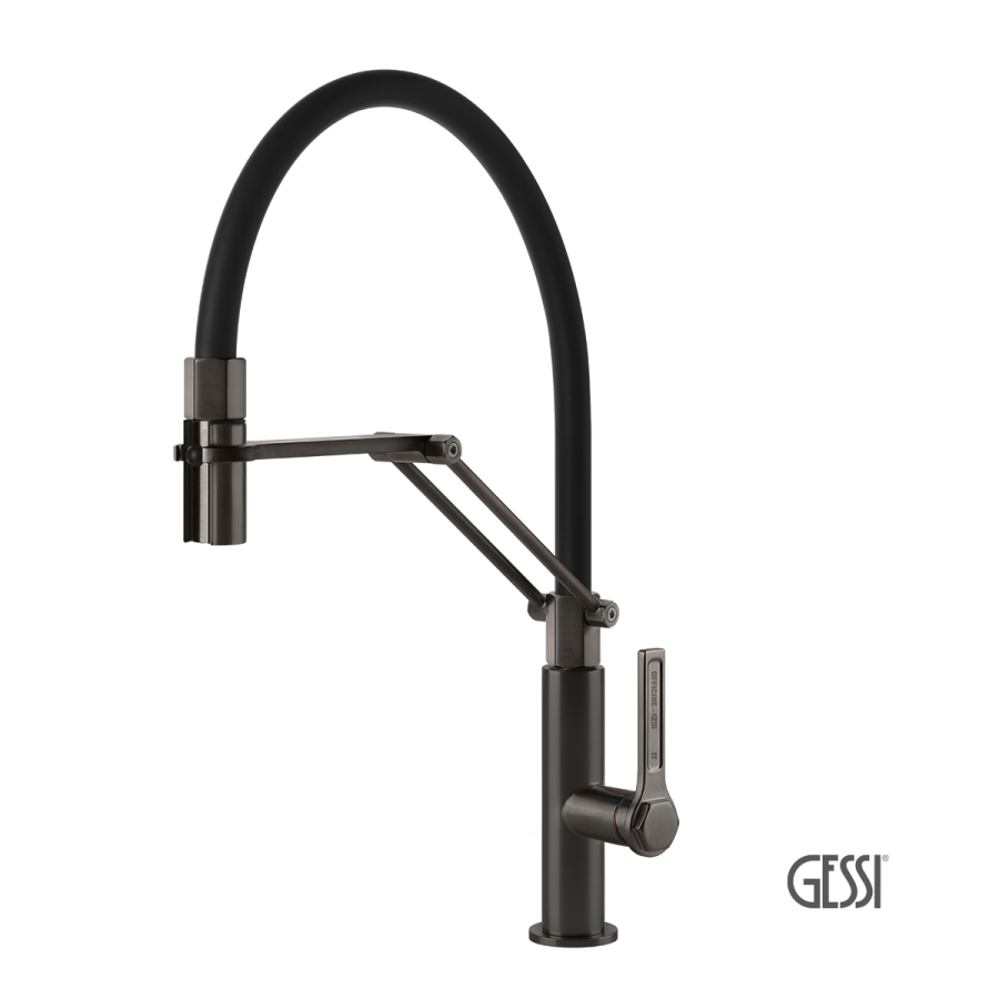 ΜΠΑΤ.ΝΕΡΟΧ.ΕΛΑΤΗΡΙΟΥ OFFICINE GESSI INOX316 BLACK METAL BRUSHED PVD 60055-707