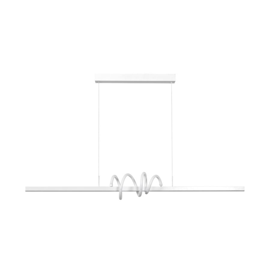 InLight Κρεμαστό φωτιστικό LED 40W 3CCT by switch on base σε λευκό χρώμα D:120cm 6075-WH