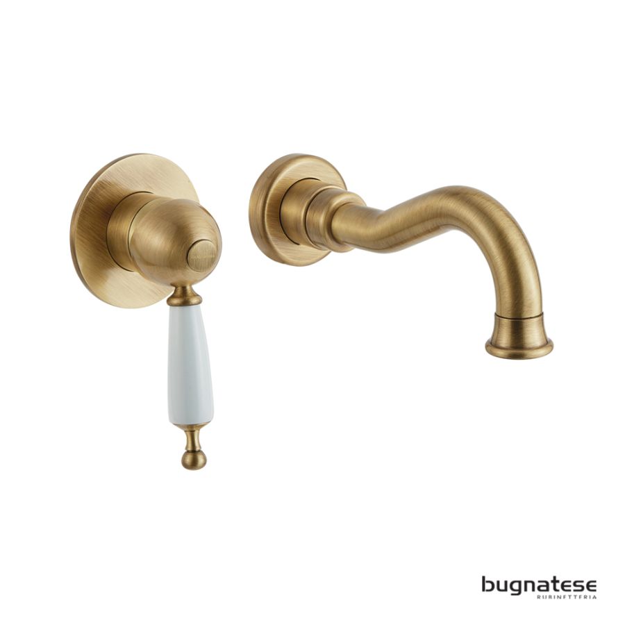 Μπαταρία Νιπτήρα Τοίχου Oxford Bugnatese Bronze 6345-220