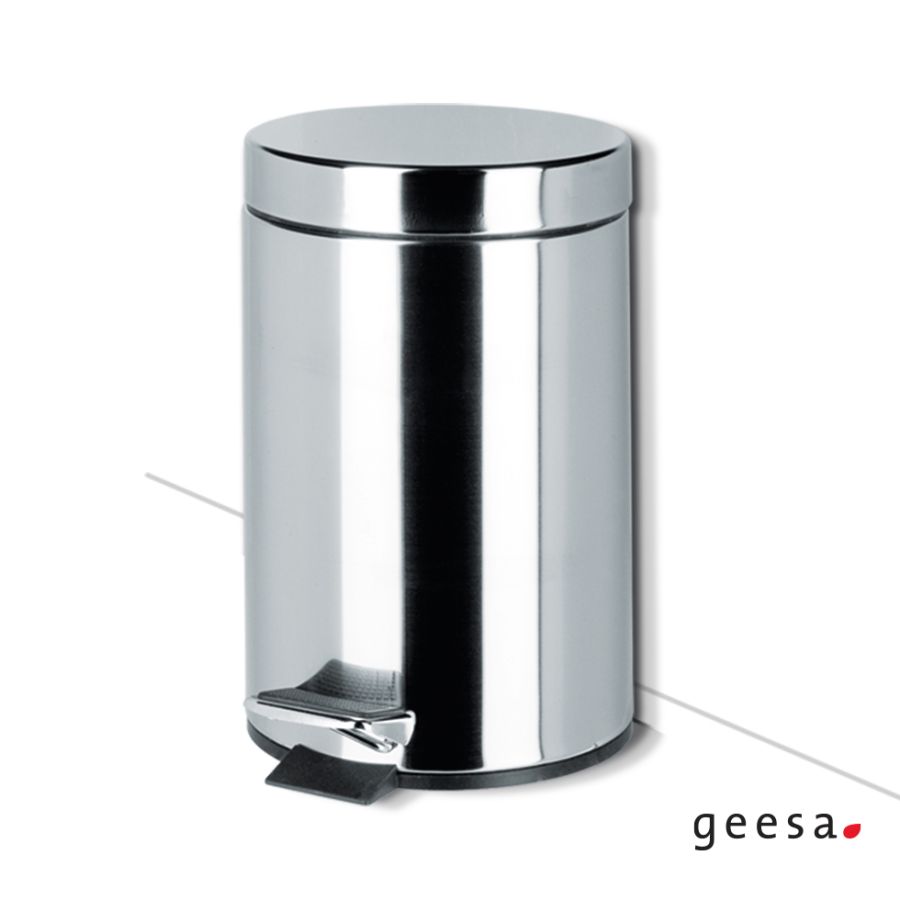 Χαρτοδοχείο Επιδαπέδιο 5l Geesa Chrome 635