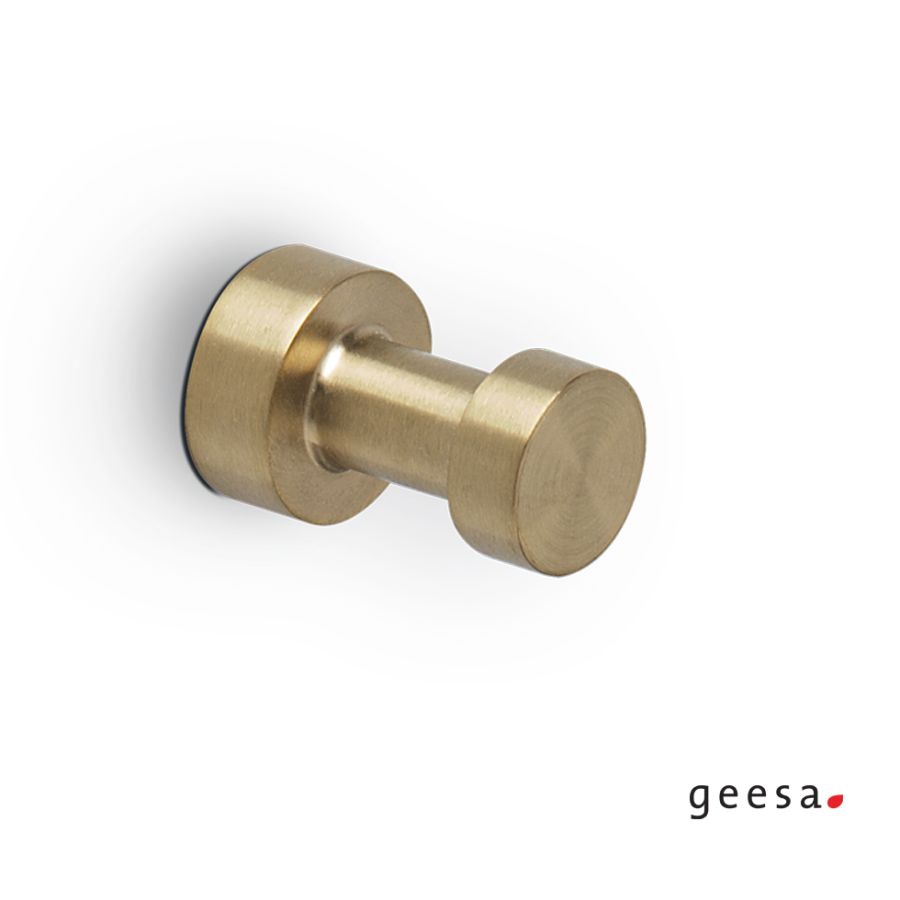 Άγκιστρο μπάνιου 3εκ. NEMOX Geesa Brushed Gold 6513-201
