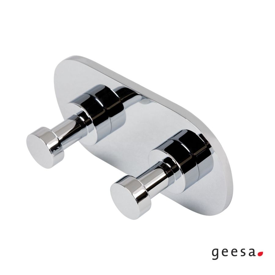 Άγκιστρο μπάνιου διπλό NEMOX Geesa Chrome 6515