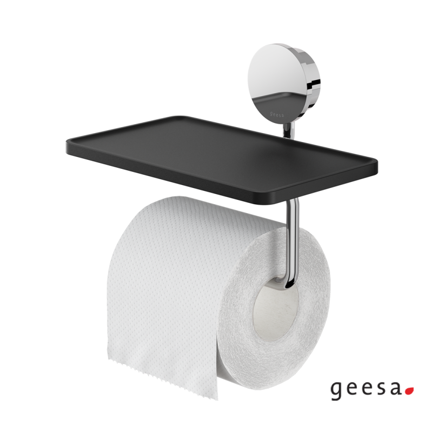 Xαρτοθήκη με Εταζέρα 18,5x12,9 εκ. OPAL Geesa Chrome 7224-100