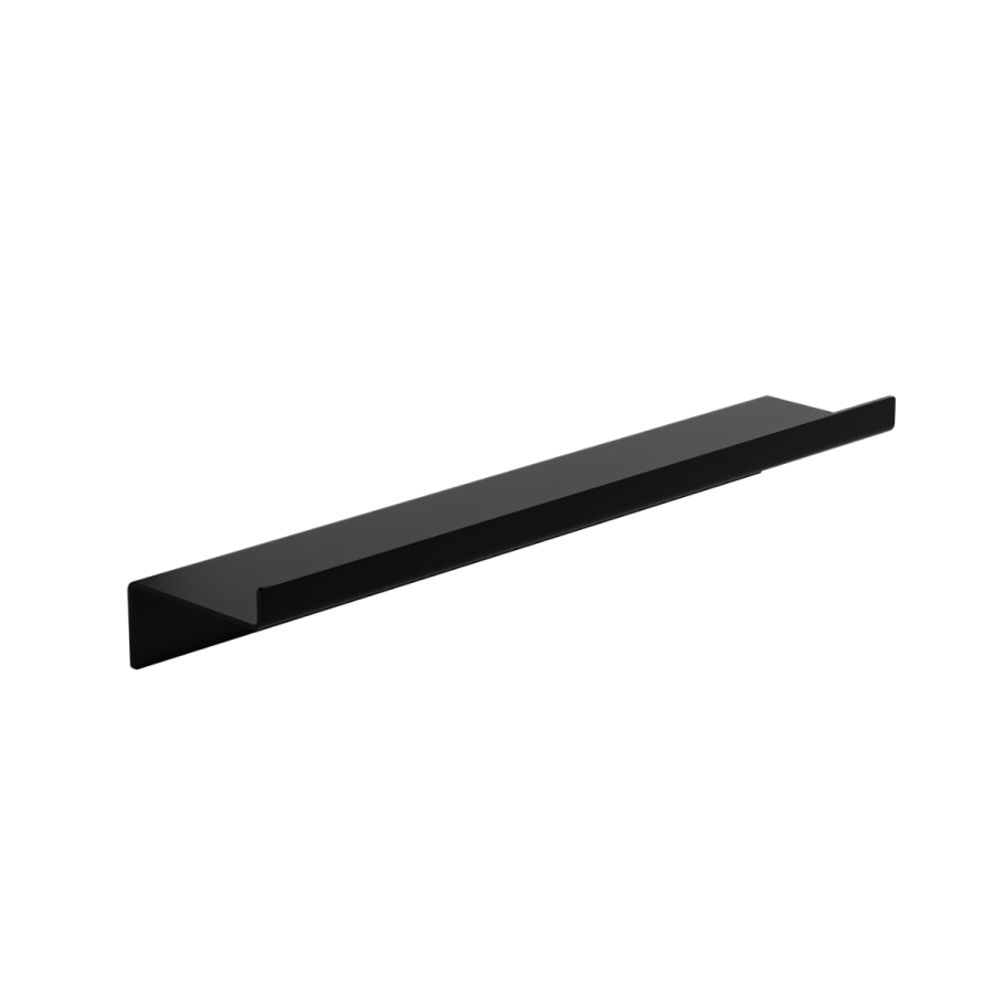 Ράφι Μικρής Πρόσοψης W500xD93xH70mm Stainless Steel Black Matt Verdi Strantza 7232305