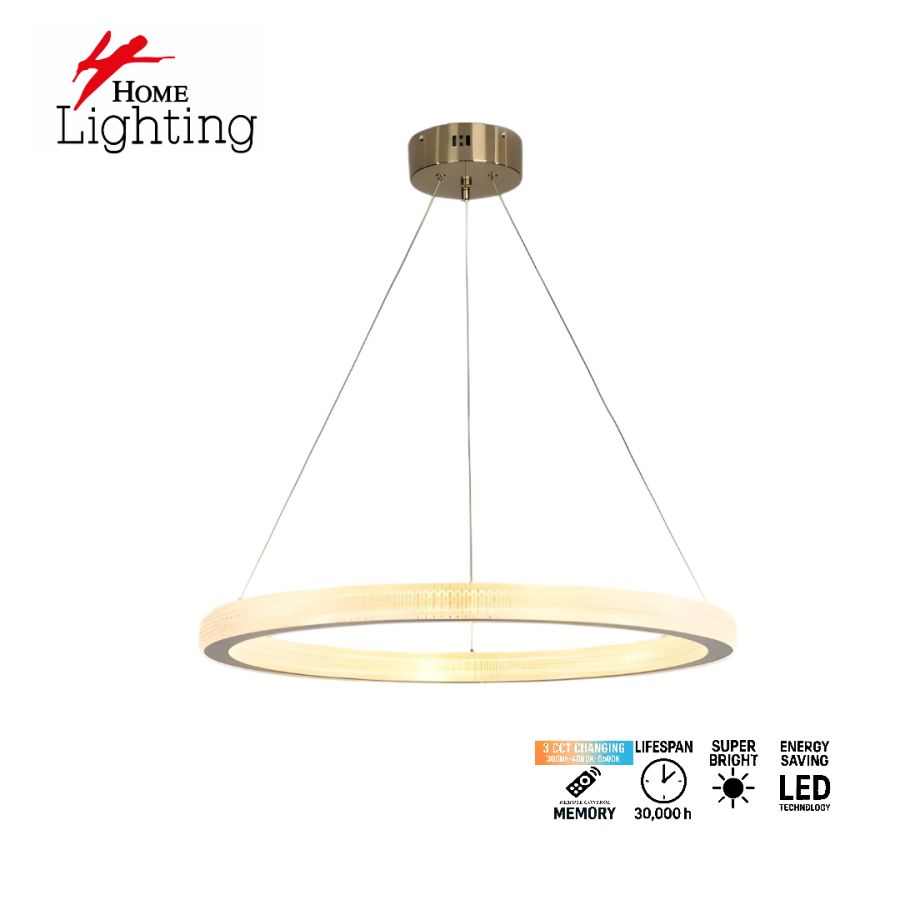 SE LED 80  ELYSIA GOLD MAT 88W 3CCT WITH REMOTE CONTROL+MEMORY IP20 2 YEARS WARRANTY A2 HOMELIGHTING 77-50993