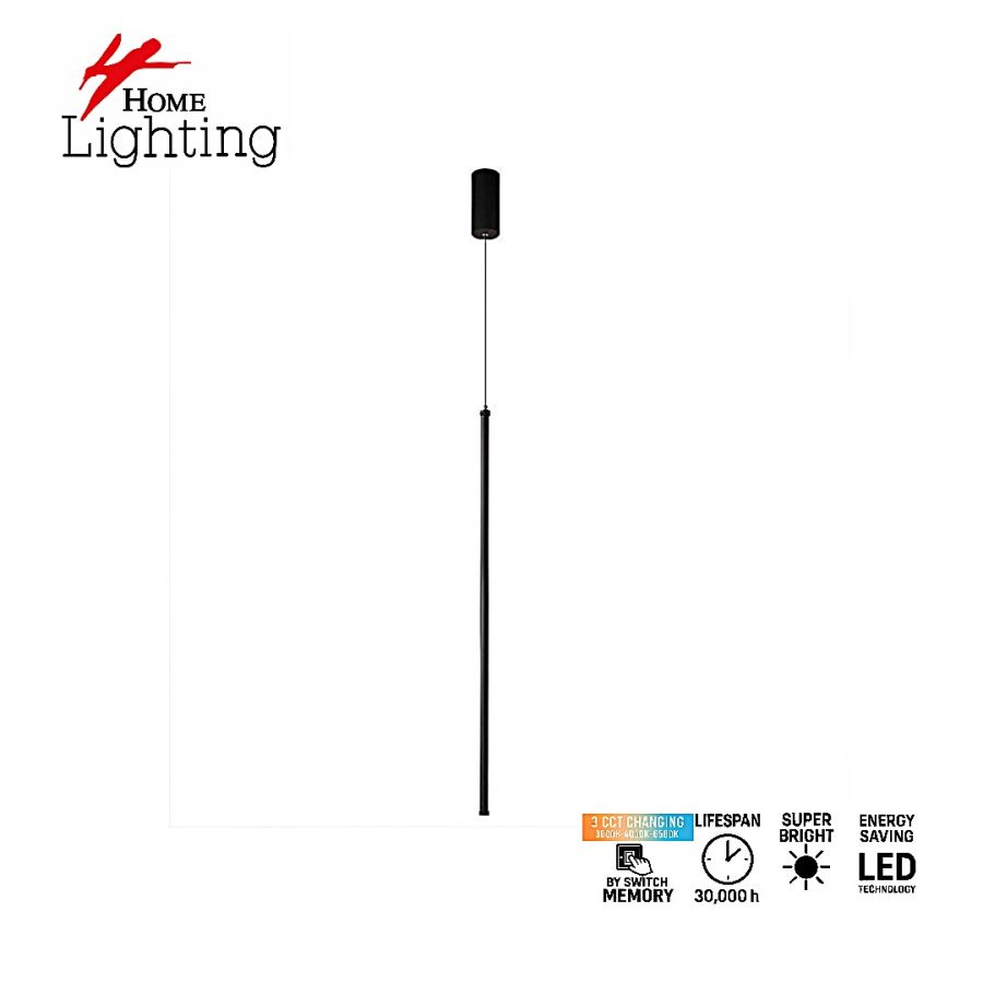 SE LED 80 BASTONE BLACK  PENDANT 3CCT WITH MEMORY 2 YEARS WARRANTY HOMELIGHTING 77-51150