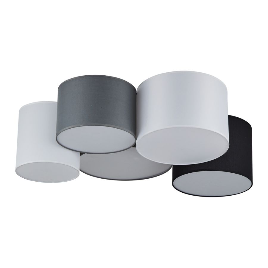 SE21-WGBB-100 COZY WHITE,GREY,BROWN & BLACK SHADES Γ1 HOMELIGHTING 77-8231
