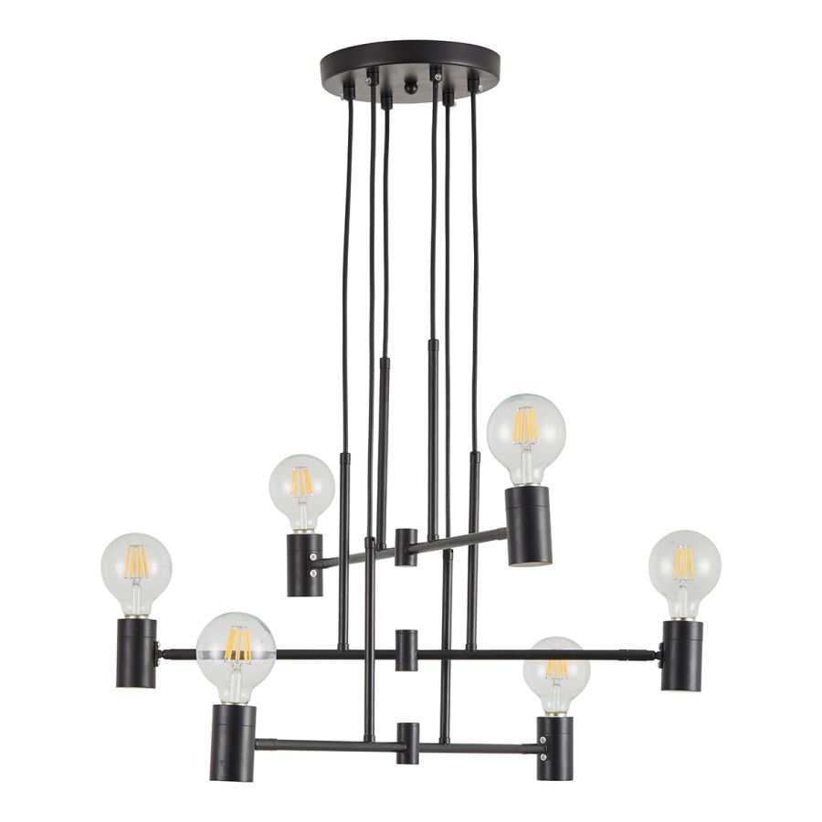 SE21-BL-100 ADEPT BLACK METAL PENDANT Γ4 HOMELIGHTING 77-8250