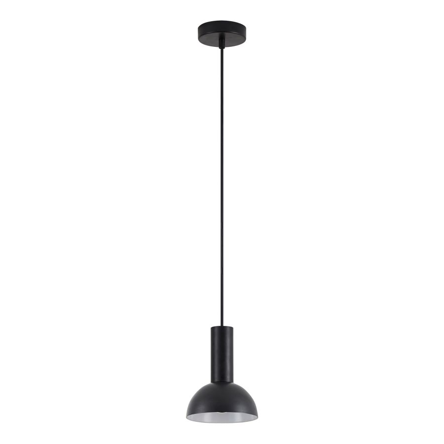 SE21-BL-4-MS3 ADEPT TUBE Black Pendant Black Metal Shade+ HOMELIGHTING 77-8554