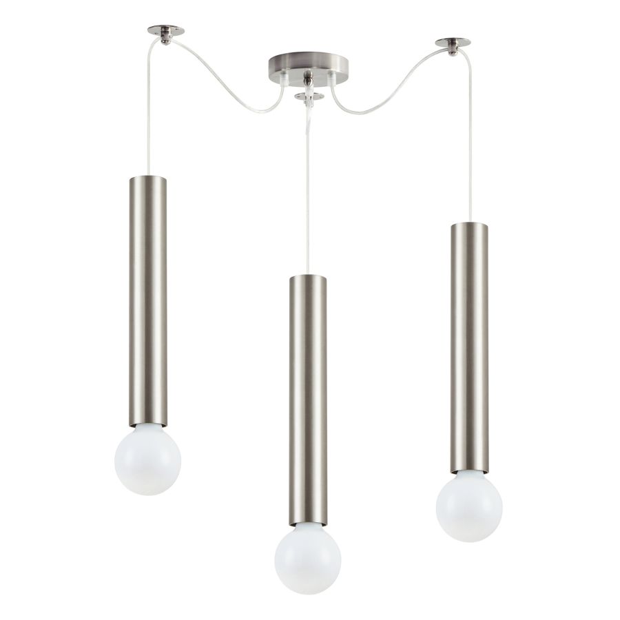 SE21-NM-5-NM3 ADEPT TUBE NICKEL MAT Nickel Matt Pendant+ HOMELIGHTING 77-8660