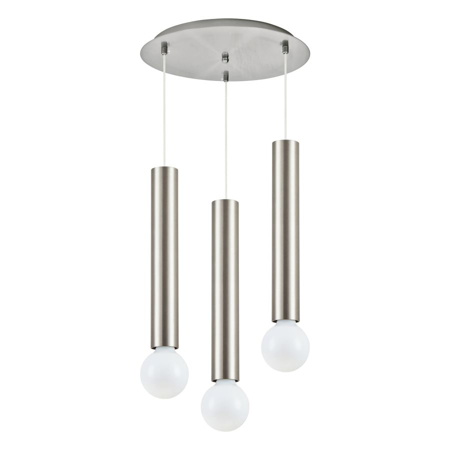 SE21-NM-5-3NM ADEPT TUBE NICKEL MAT Nickel Matt Pendant+ HOMELIGHTING 77-8662