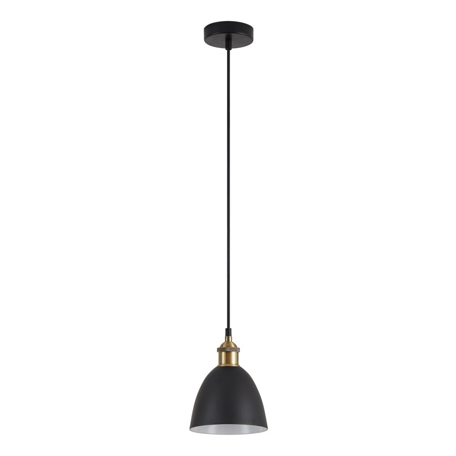 SE21-BR-10-MS2 MAGNUM BRONZE Black Metal Shade Pendant+ HOMELIGHTING 77-8767