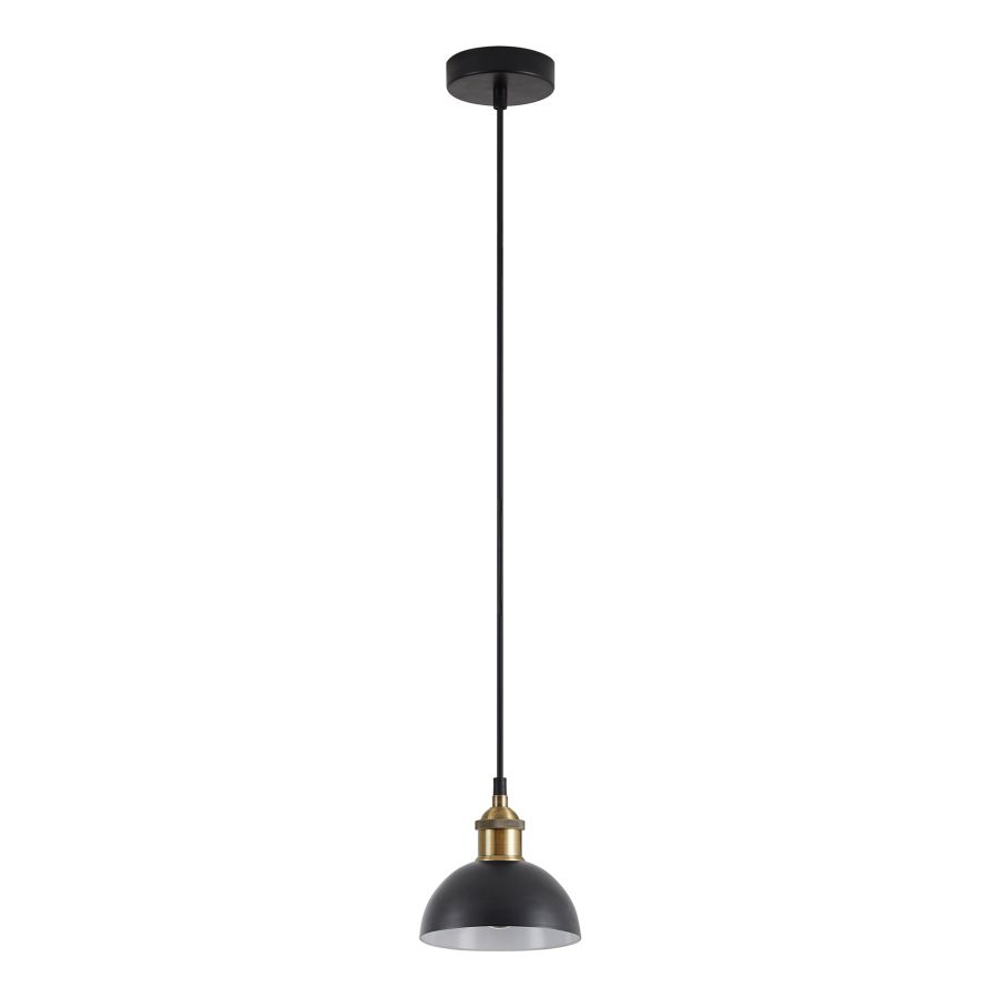 SE21-BR-10-MS3 MAGNUM BRONZE  Black Metal Shade Pendant+ HOMELIGHTING 77-8774