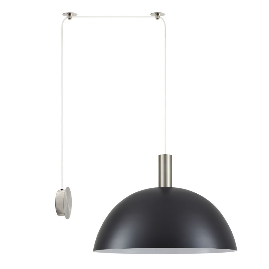 SE21-NM-4-NM1W-MS50 ADEPT TUBE Nickel Matt Wall Lamp Metal Shade+ HOMELIGHTING 77-8808