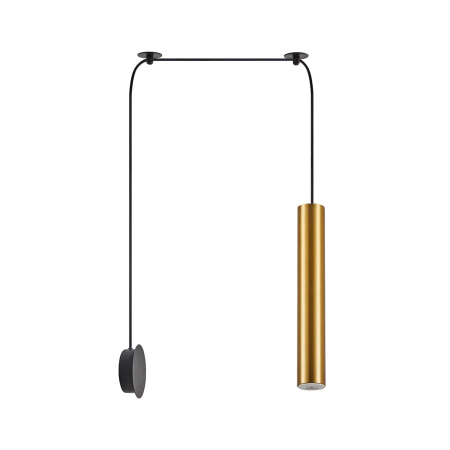 SE21-GM-5-BL1W  ADEPT TUBE GOLD MATT Gold Matt Pendant+ HOMELIGHTING 77-8904