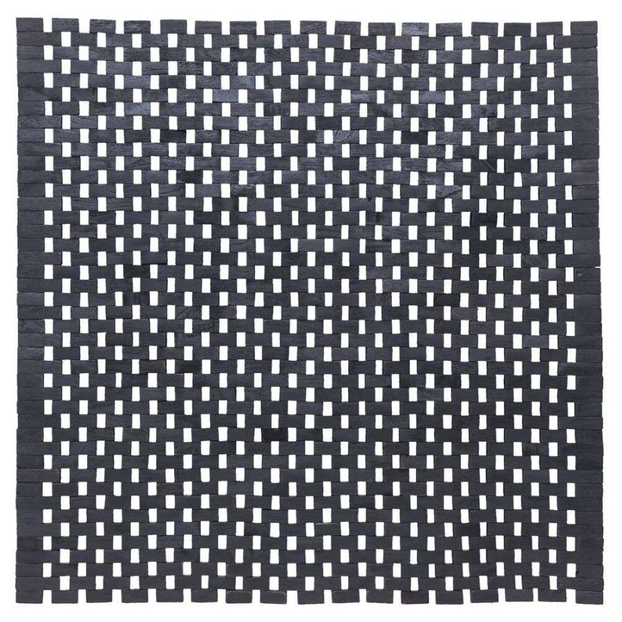 Woodblock 60x60 teak black πατάκι μπάνιου Sealskin 800126