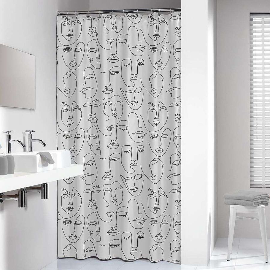Mind 180x200 black κουρτίνα μπάνιου πλαστική Sealskin 800146