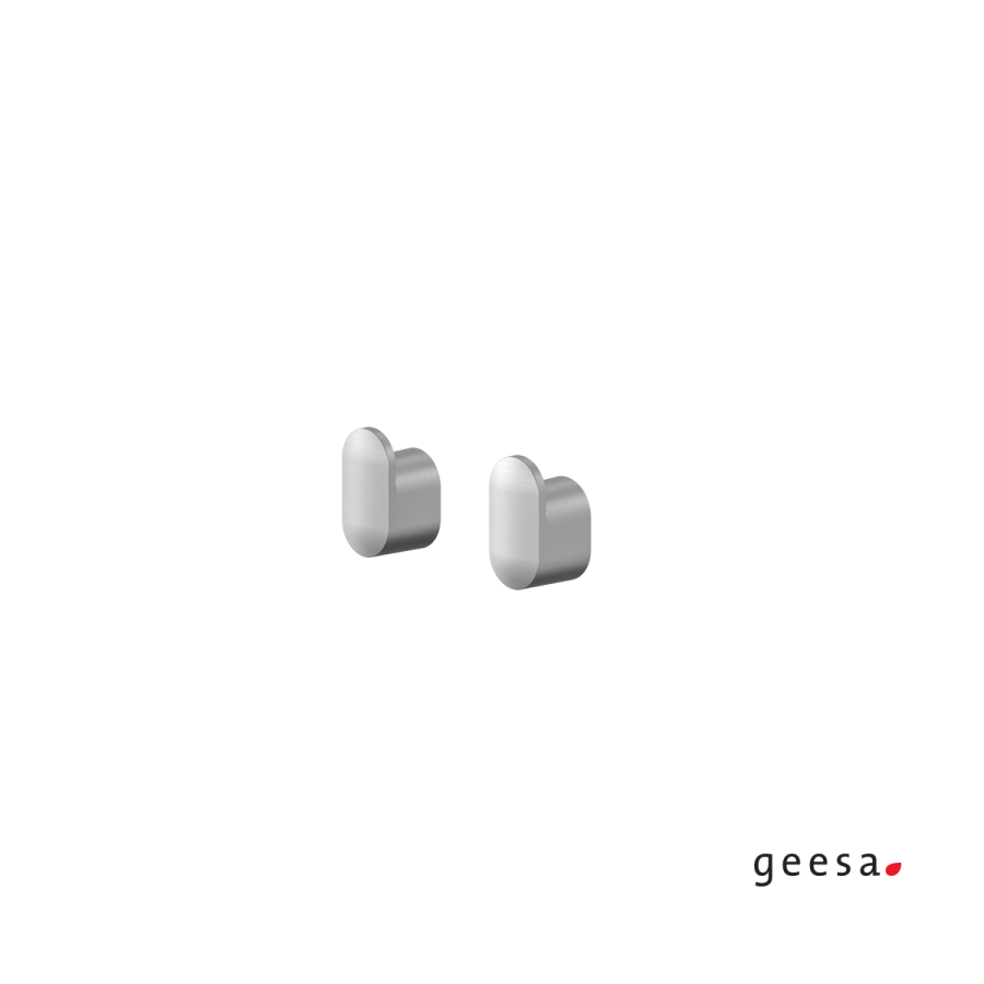 Άγκιστρα μπάνιου  σετ 2 τμχ Tiger Geesa Inox 800226-110