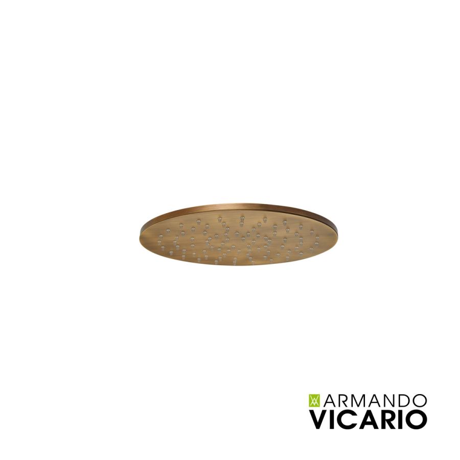 Κεφαλή Ντουζ Φ30 χωρίς μπράτσο Φ25, Vicario Antique Brass 800597-221