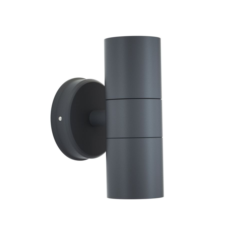 it-Lighting Ouachita 2xGU10 Outdoor Up-Down Wall Lamp Anthracite D15.2cmx11.3cm 80200644