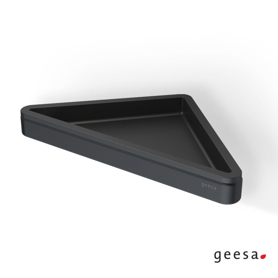 Εταζέρα Γωνιακή 23x17 εκ. Frame Geesa Black Matt 8803-400