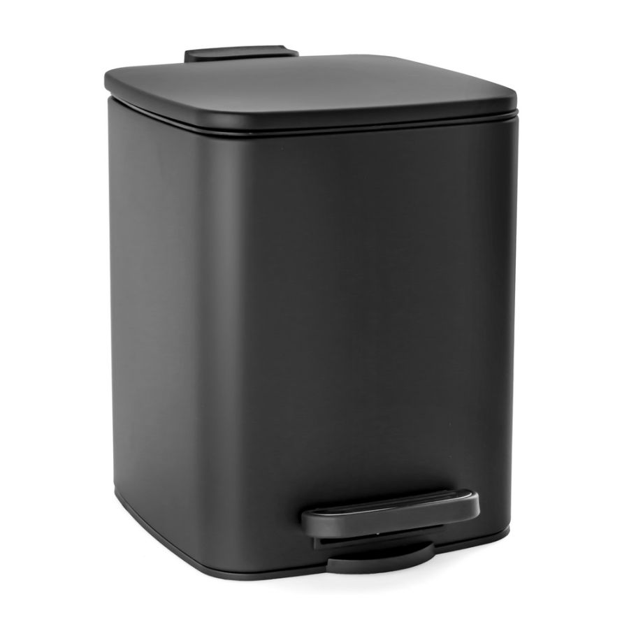 Κάδος Απορριμμάτων 6L από Ατσάλι Μαύρος AWD02031903  AWD02031903