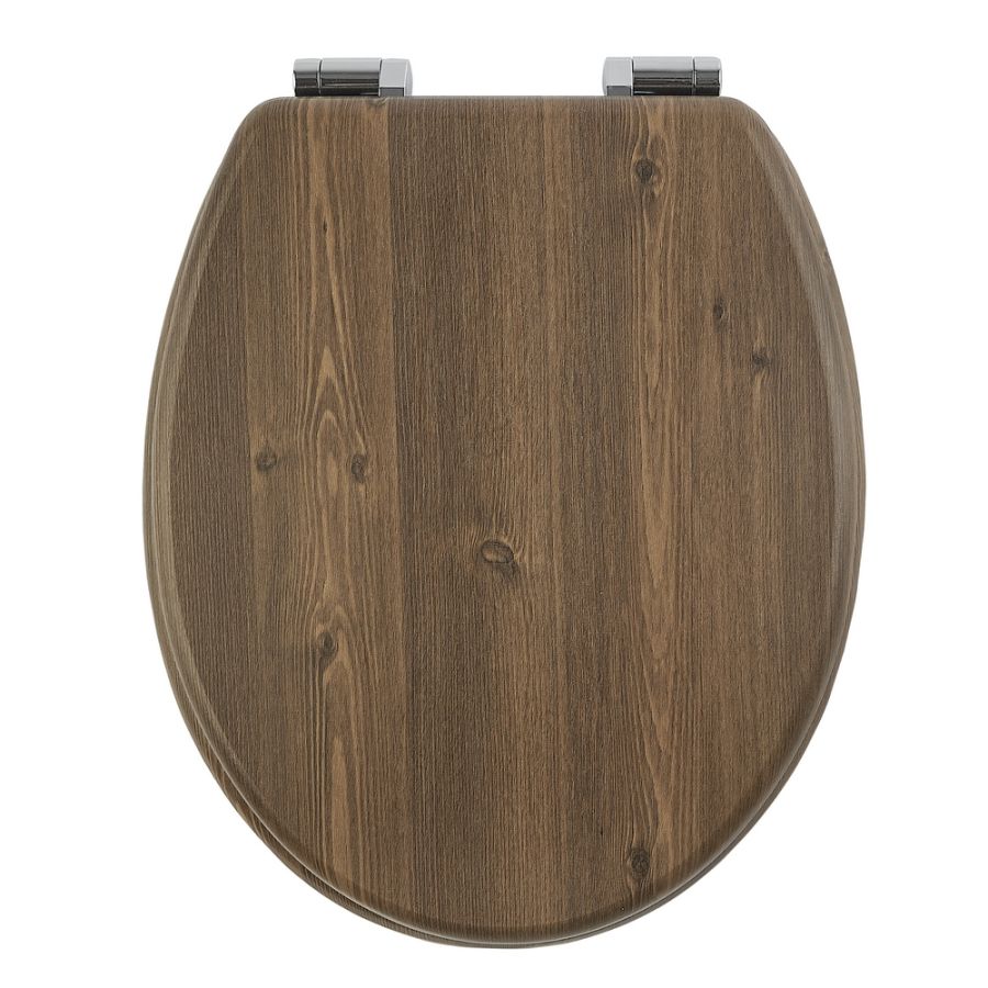 Καπάκι Λεκάνης ORZECH από MDF Walnut 37.3x45.5x4cm AWD02181065 AWD02181065