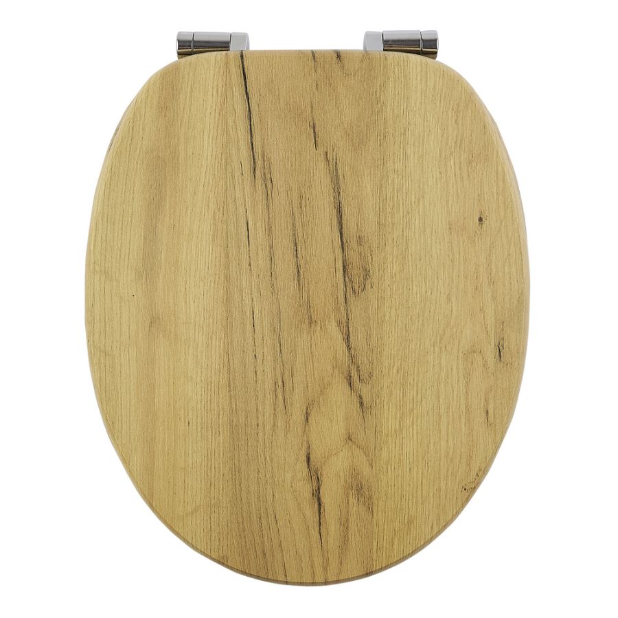 Καπάκι Λεκάνης AMARGURA από MDF Φυσικό 37.6x45.5x5.5cm AWD02181977  AWD02181977