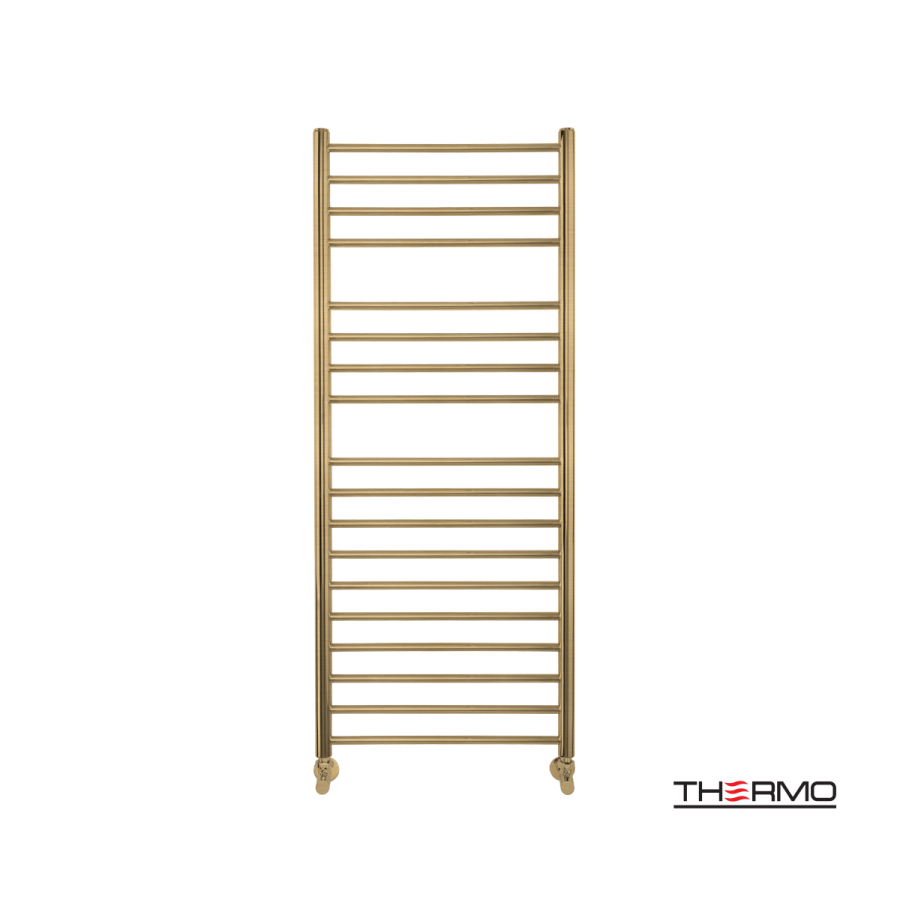 Θερμαινόμενη Πετσετοκρεμάστρα μπάνιου Inox BELLAVIA 120x50 Brushed Brass(Gold) PVD BEL12050-211