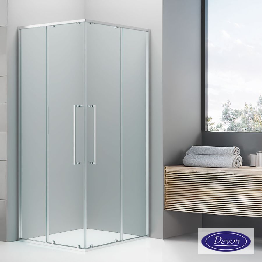C.ENTRY DEVON ELLI 100x70 (97,5-99 x 67,5-69 εκ.) CLEAN-GLASS CHROME CL10070C-100