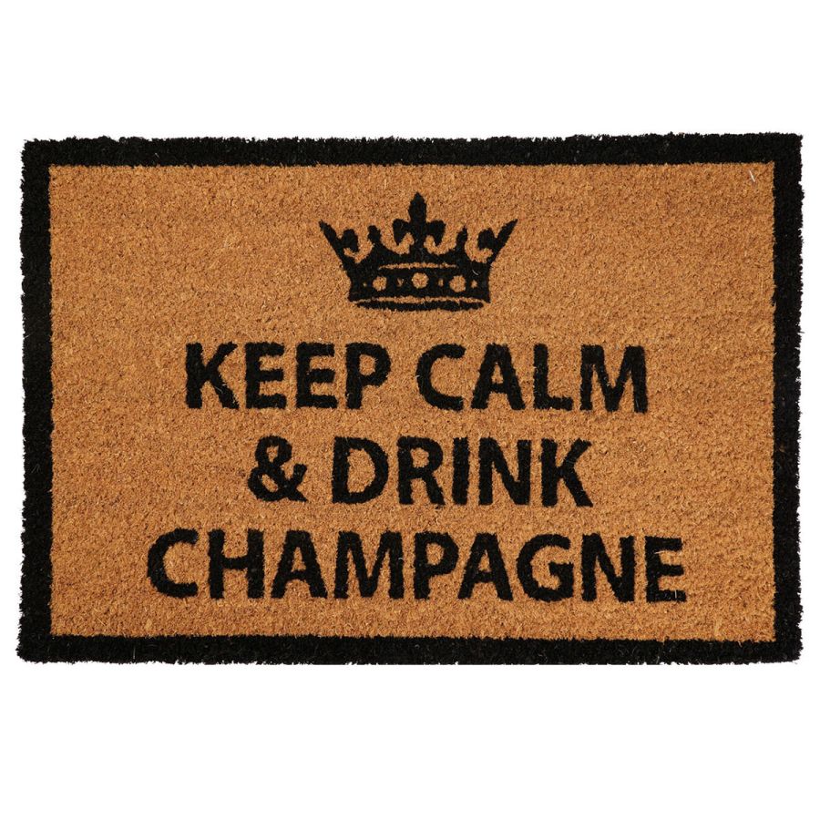 Πατάκι Εισόδου 40x60cm ''KEEP CALM & DRINK CHAMPAGNE'' MRShome  DF-0007003