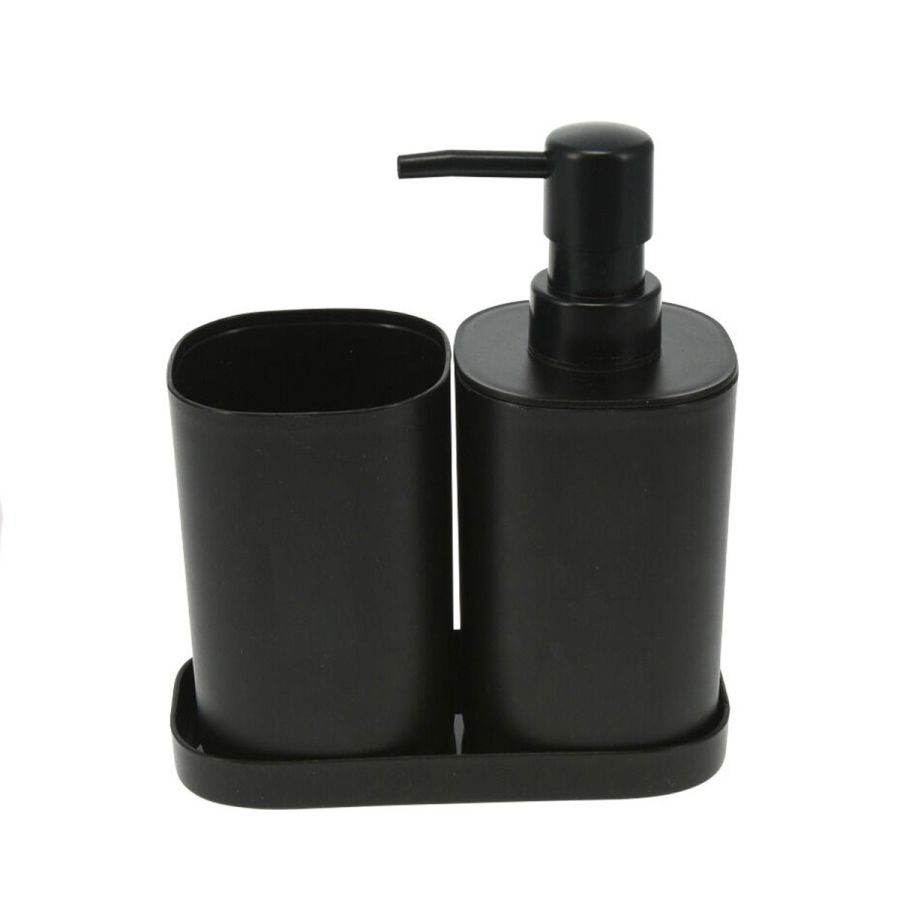 Σετ Μπάνιου από PP 3 Τεμαχίων Black MRShome  DF-0057001