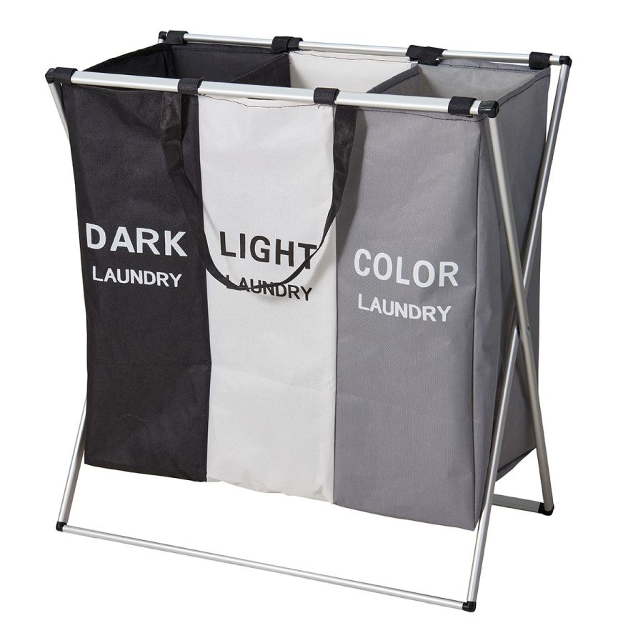 Καλάθι Απλύτων Polyester με Σκελετό Αλουμινίου 58x40cm MRShome  DF-0075000
