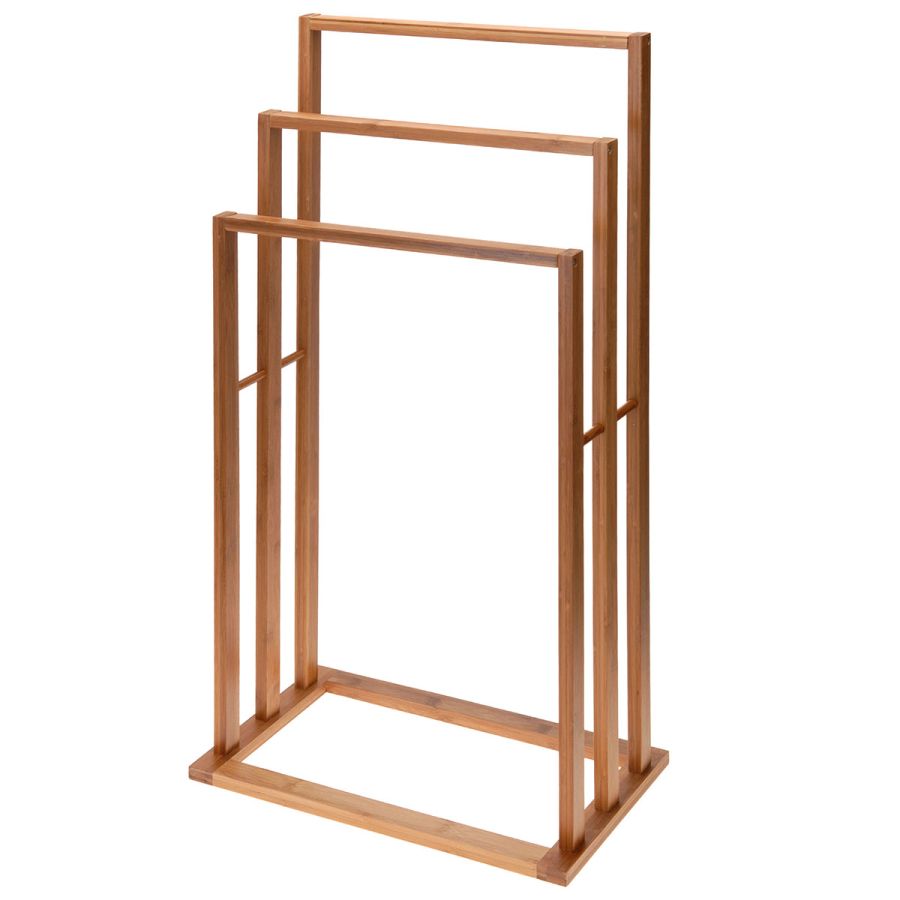 Επιδαπέδια Κρεμάστρα 3 Θέσεων από Bamboo 40x24.5x82cm MRShome DF-0091000