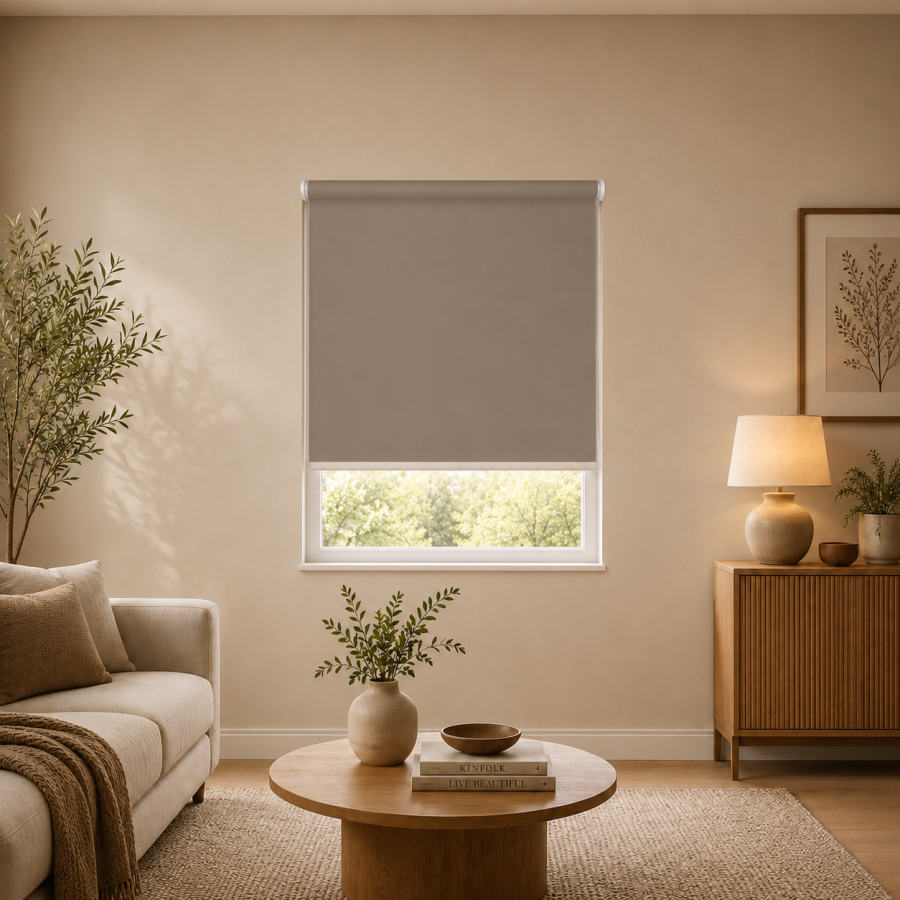 Ρόλερ Μερικής Σκίασης 140x230cm Καφέ MRShome DRS-BR140230