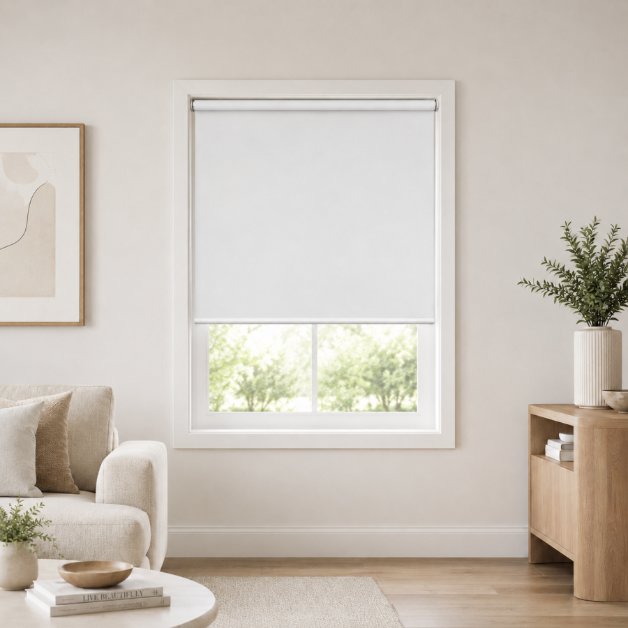Ρόλερ Μερικής Σκίασης 120x230cm Off-White MRShome  DRS-WH120230