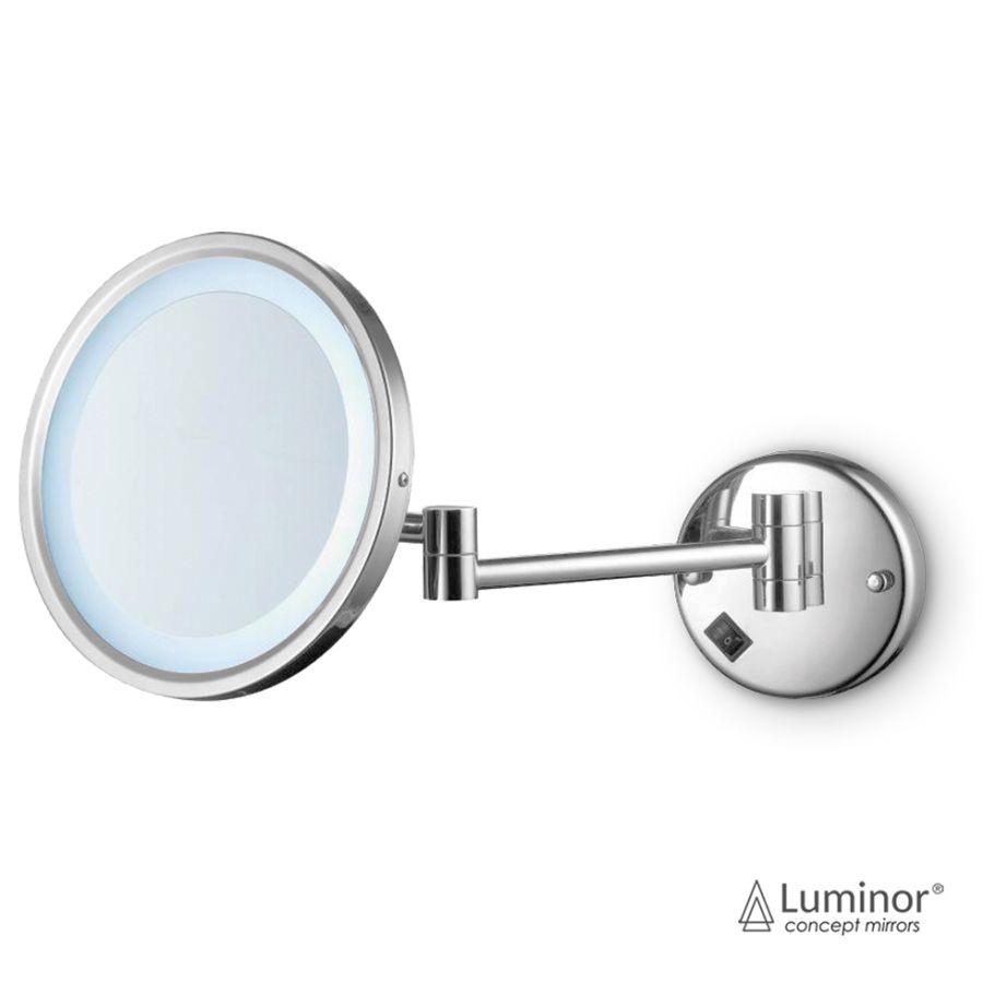 Καθρέπτης Μπάνιου LED Μεγεθυντικός Φ21,5 Luminor Chrome FD01-100