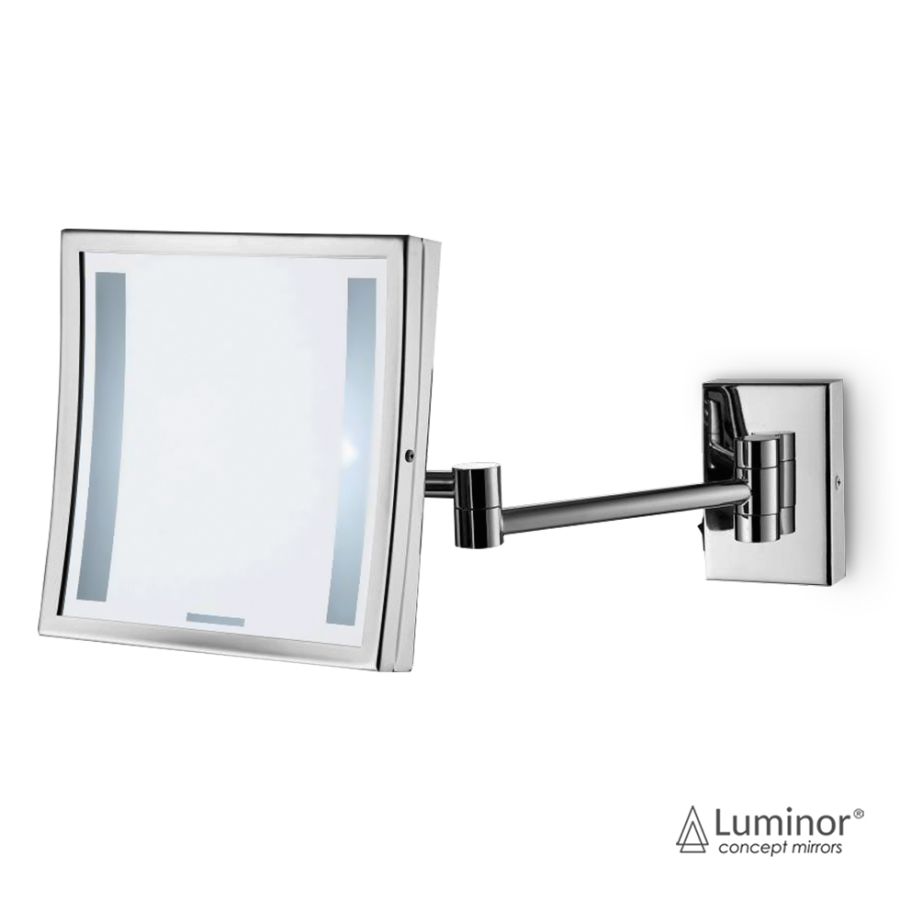 Καθρέπτης Μπάνιου LED Μεγεθυντικός 21,5x21,5 Luminor Chrome FD02-100