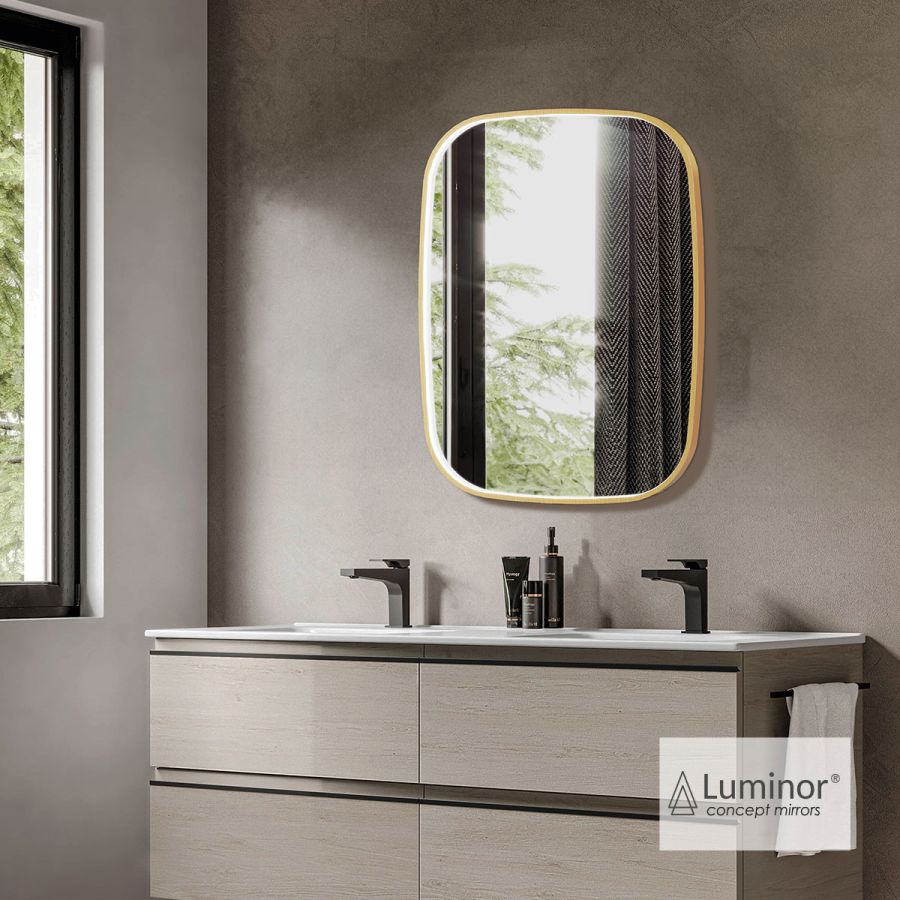 Καθρέπτης Μπάνιου FIZ 60x80 Luminor Gold Brushed FIZ6080-201